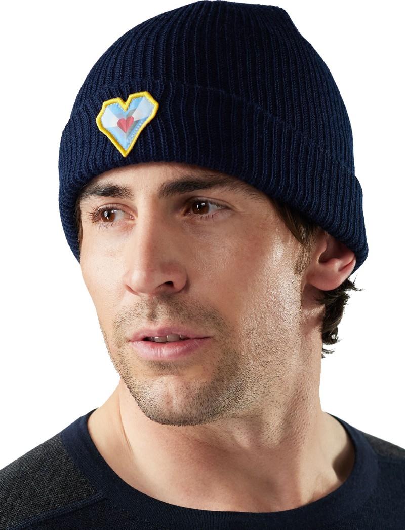 Smartwool Geo Peaks Patch Beanie - deep navy 1