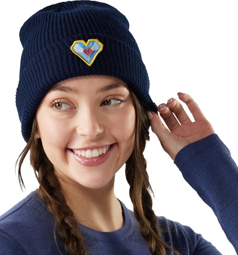 Smartwool Geo Peaks Patch Beanie - deep navy 1