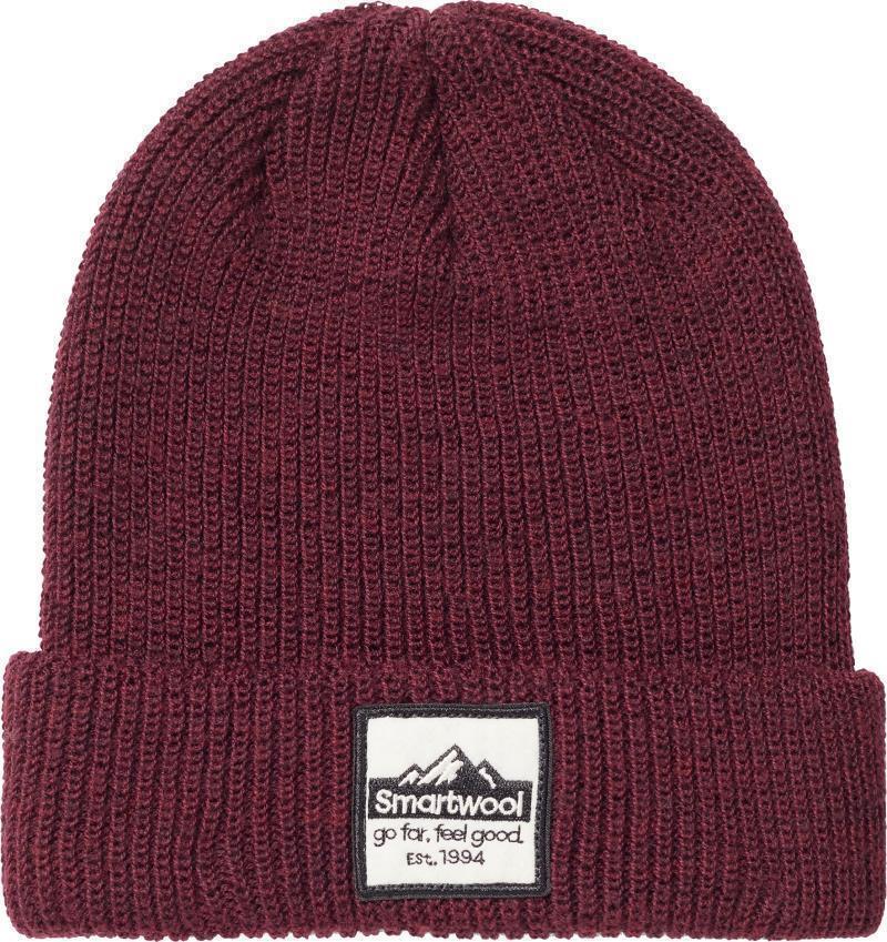 Smartwool Patch Beanie - Black Cherry Heather 1