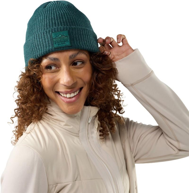 Smartwool Patch Beanie - dusty teal heather 1