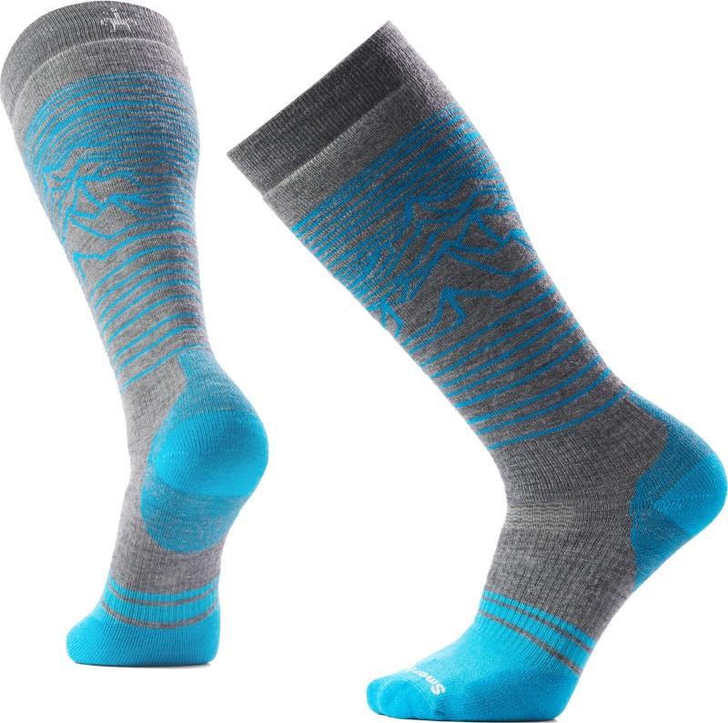 Snowboard Full Cushion Iguchi Over The Calf Socks - Mens - medium gray 1