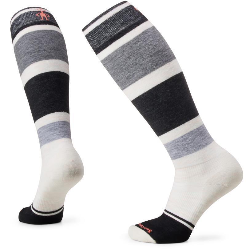Snowboard Targeted Cushion Extra Stretch Over The Calf Socks - Womens - Moonbeam 1