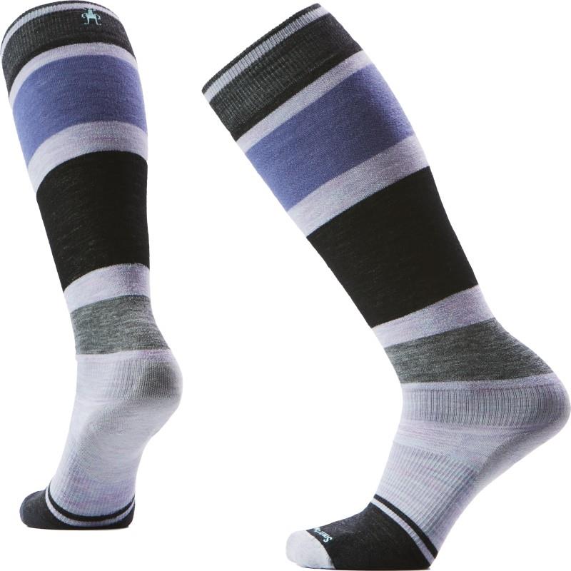Snowboard Targeted Cushion Extra Stretch Over The Calf Socks - Womens - purple eclipse 1