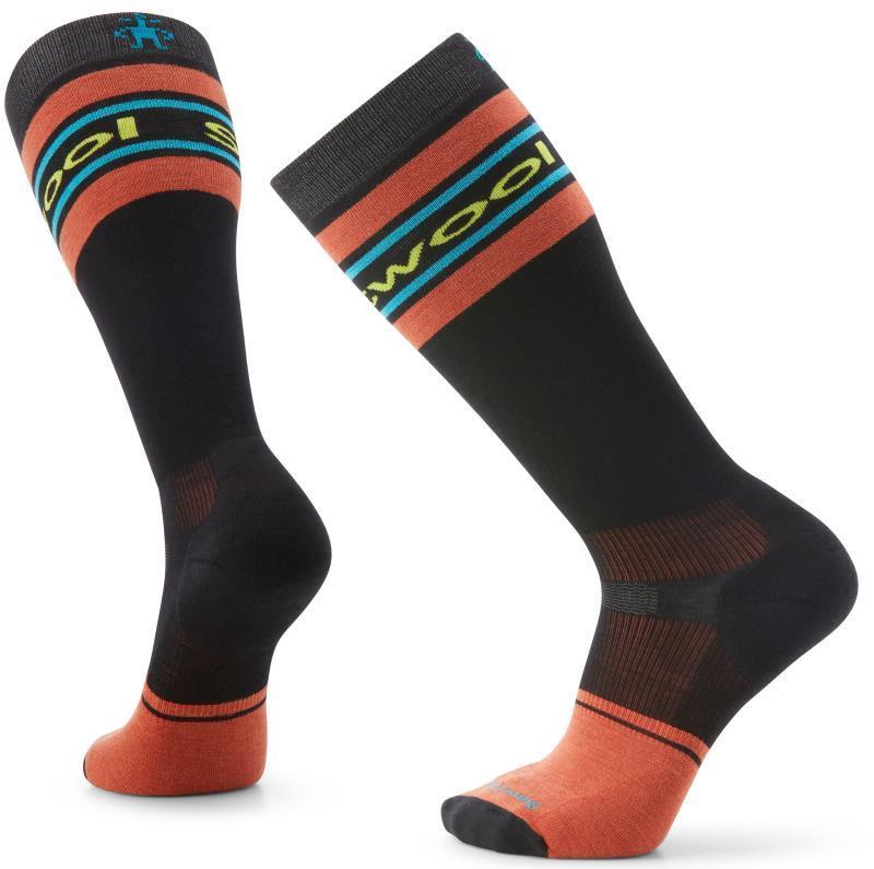 Snowboard Targeted Cushion Logo Over The Calf Socks - Mens - black 1