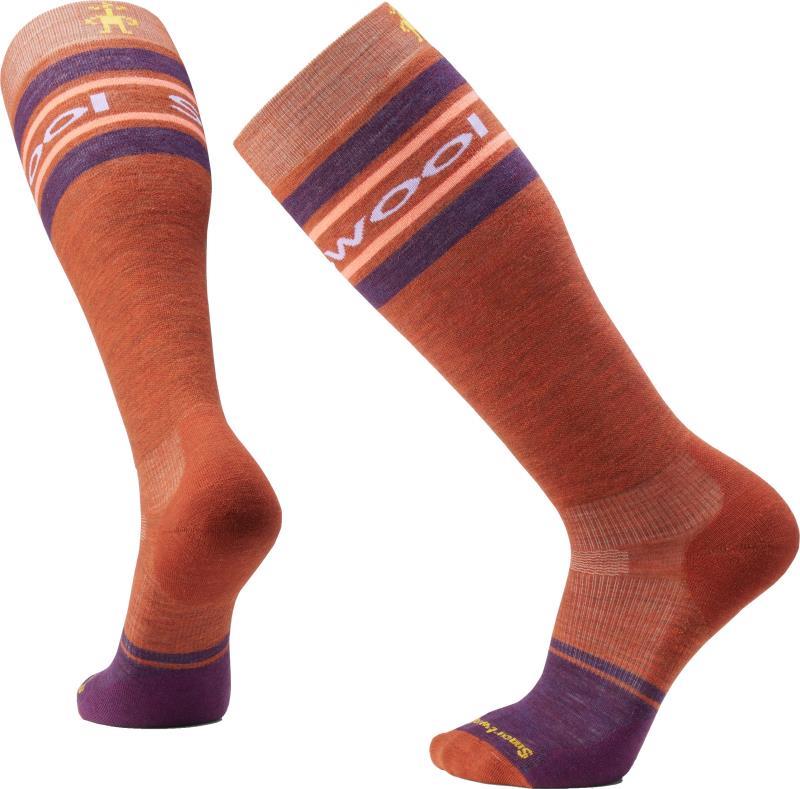 Snowboard Targeted Cushion Logo Over The Calf Socks - Mens - picante 1