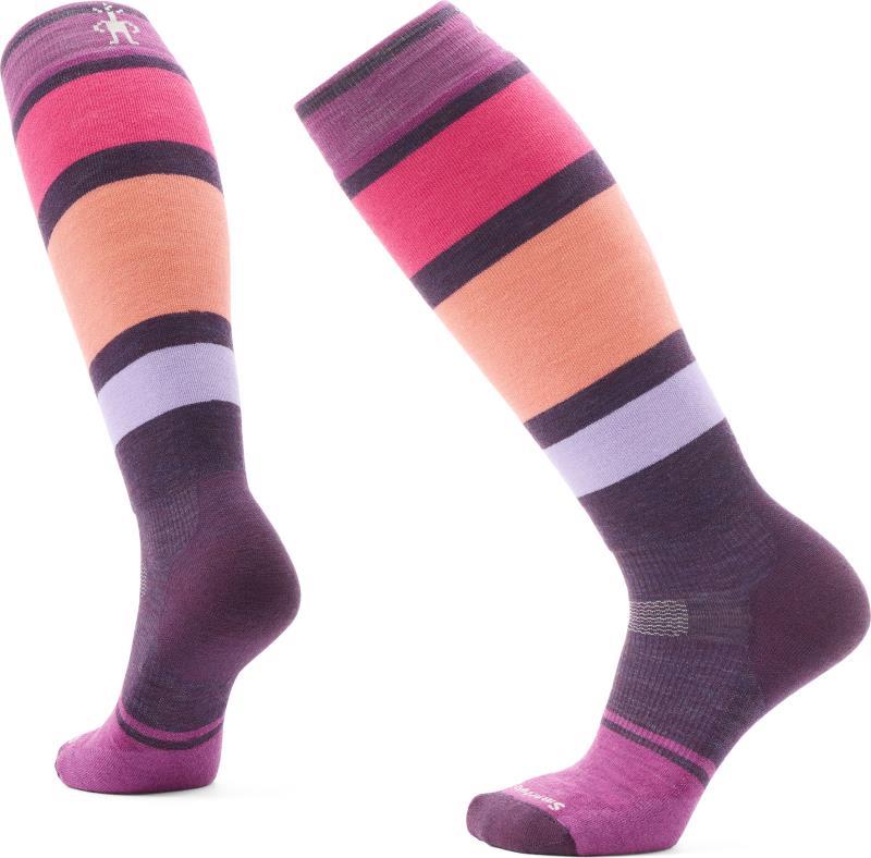 Snowboard Targeted Cushion Over The Calf Socks - Womens - Purple Iris 2
