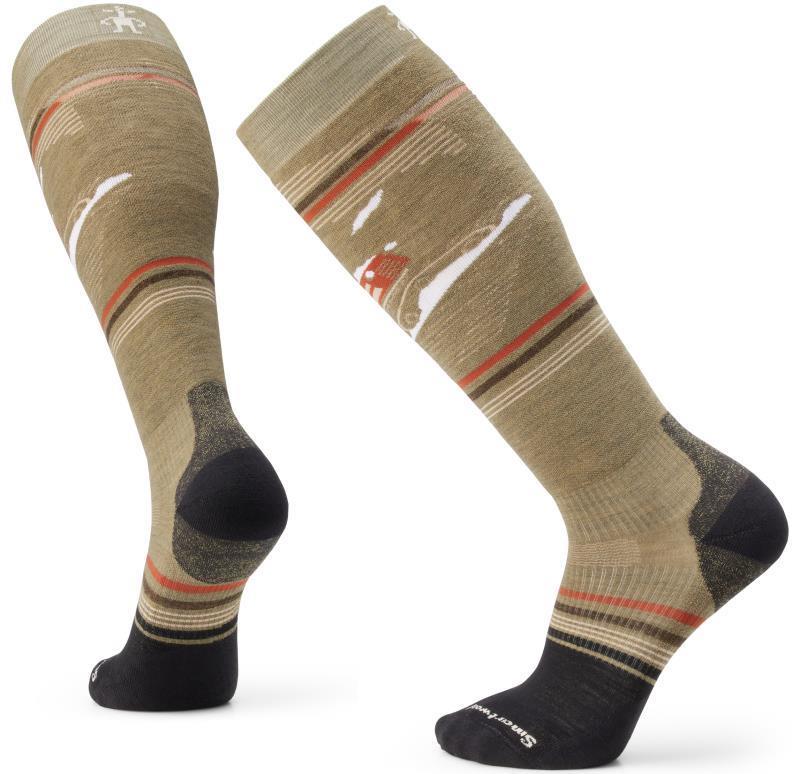Snowboard Targeted Cushion Piste Machine Over The Calf Socks - Mens - Winter Moss 1