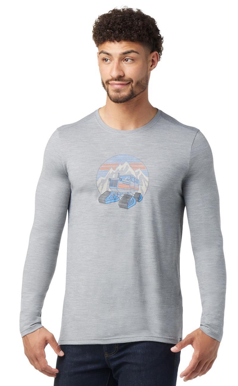 Snowcat Trek LS Graphic Tee - Mens - Light Gray Heather 2