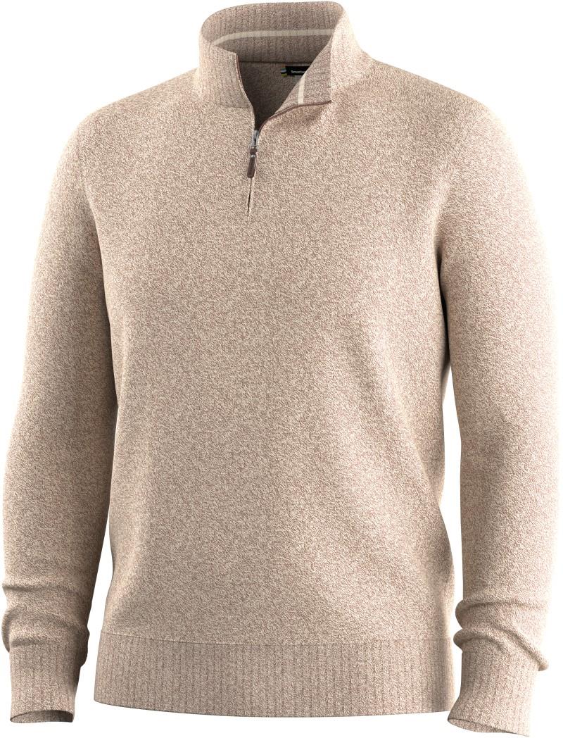 Sparwood 1/4 Zip Sweater - Mens - mocha heather marl 1