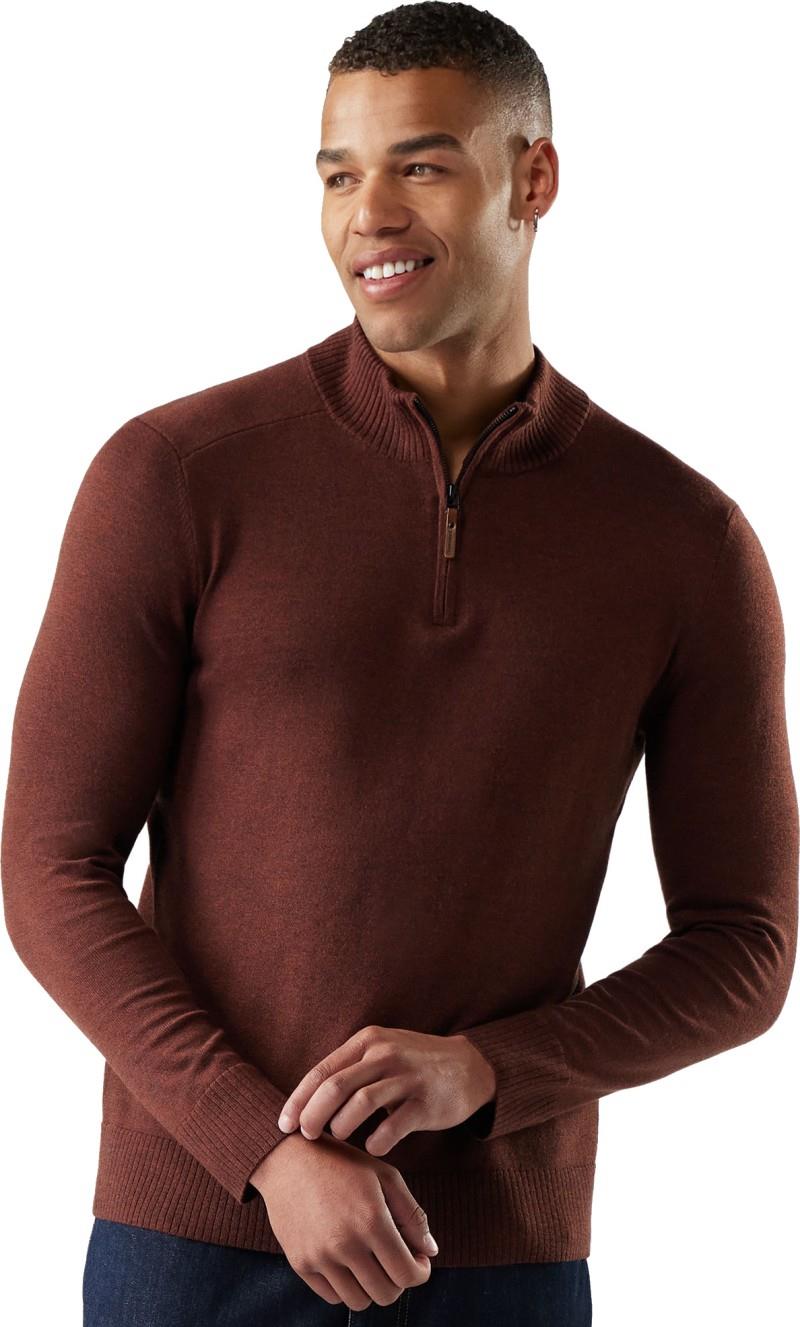 Sparwood 1/4 Zip Sweater - Mens - pecan brown / mink 1