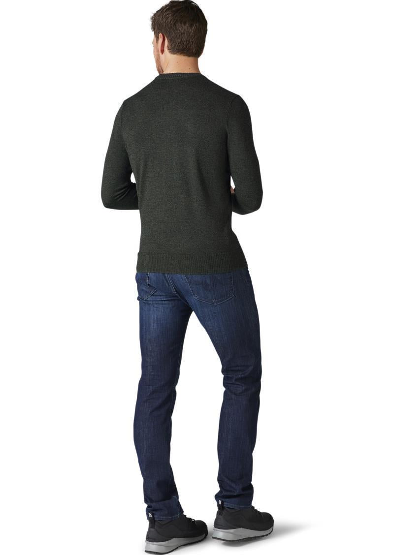 Sparwood Crew Sweater - Mens - Dark Sage Heather / Black 3