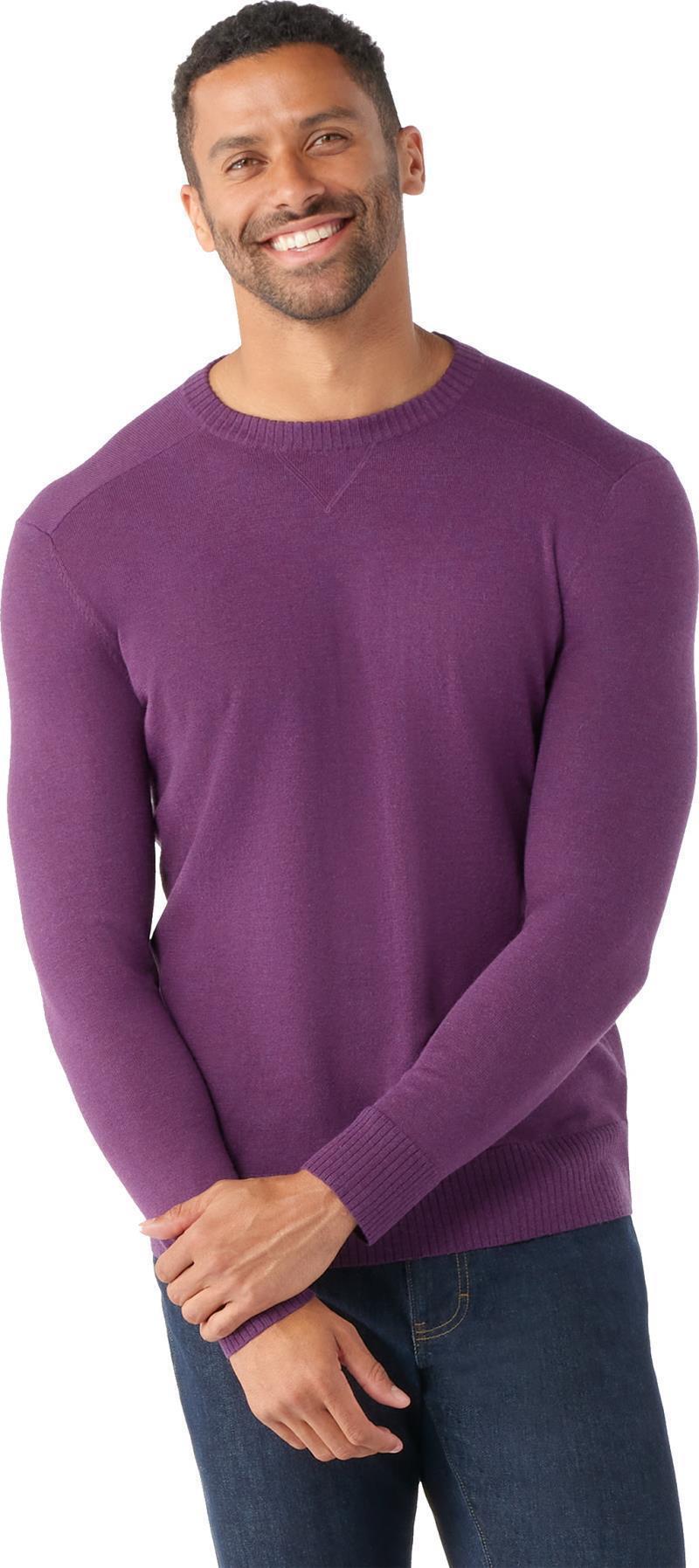 Sparwood Crew Sweater - Mens - Purple Iris Heather 2