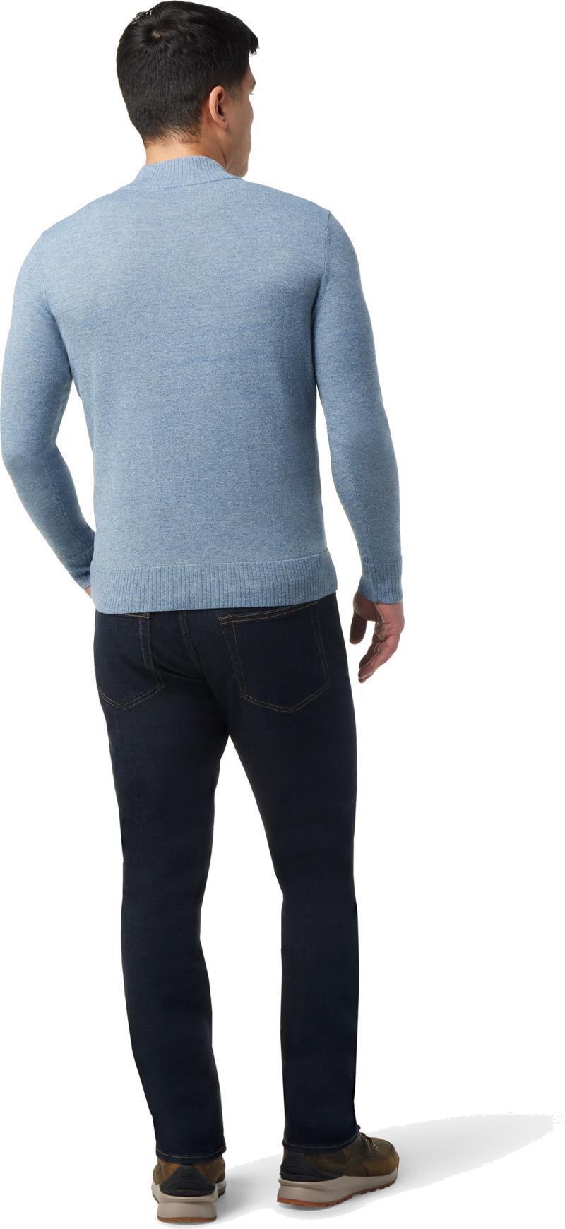 Sparwood Half Zip Sweater - Mens - Blue Horizon Heather / Light Gray Heather 3