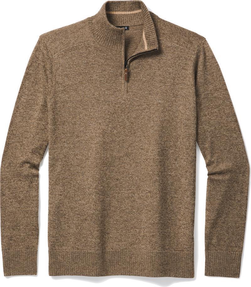 Sparwood Half Zip Sweater - Mens - Camel Heather / Military Olive Heather 1