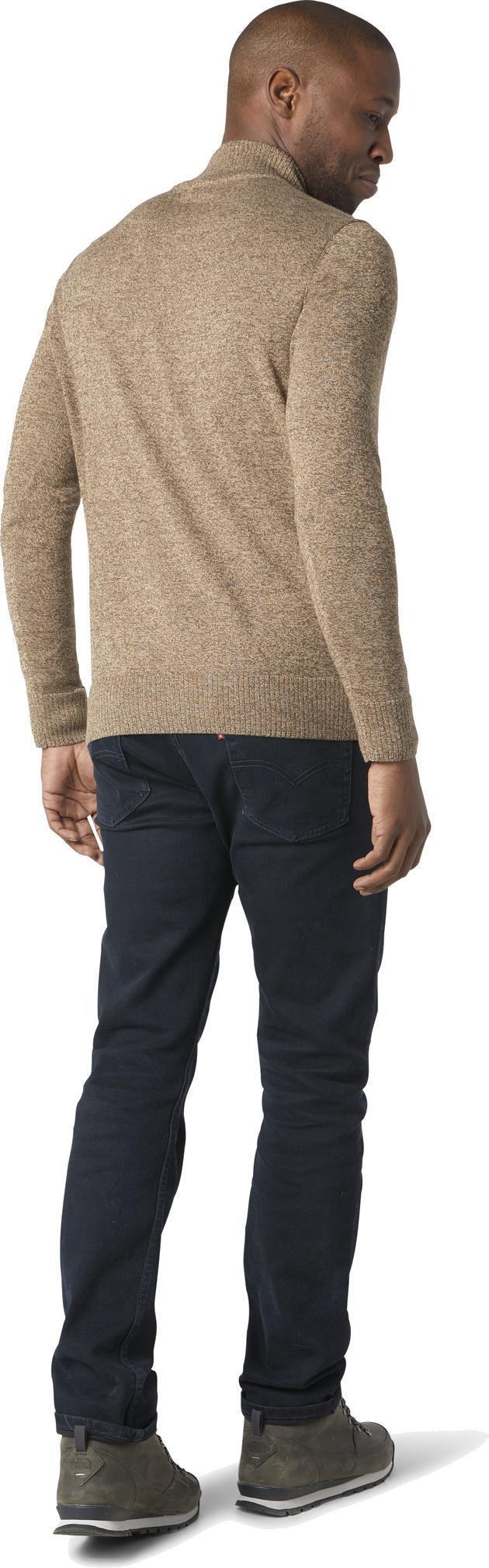 Sparwood Half Zip Sweater - Mens - Camel Heather / Military Olive Heather 3