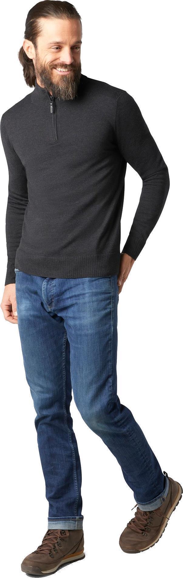Sparwood Half Zip Sweater - Mens - Charcoal Heather 2