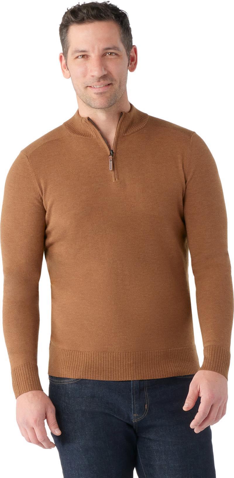 Sparwood Half Zip Sweater - Mens - Fox Brown Heather 2