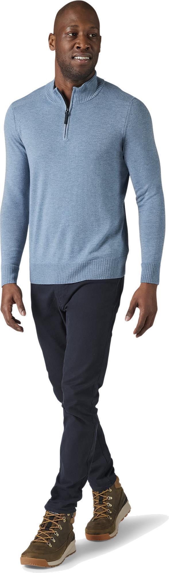 Sparwood Half Zip Sweater - Mens - Mist Blue Heather 2