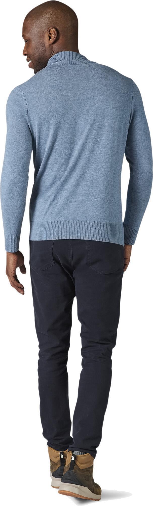 Sparwood Half Zip Sweater - Mens - Mist Blue Heather 3