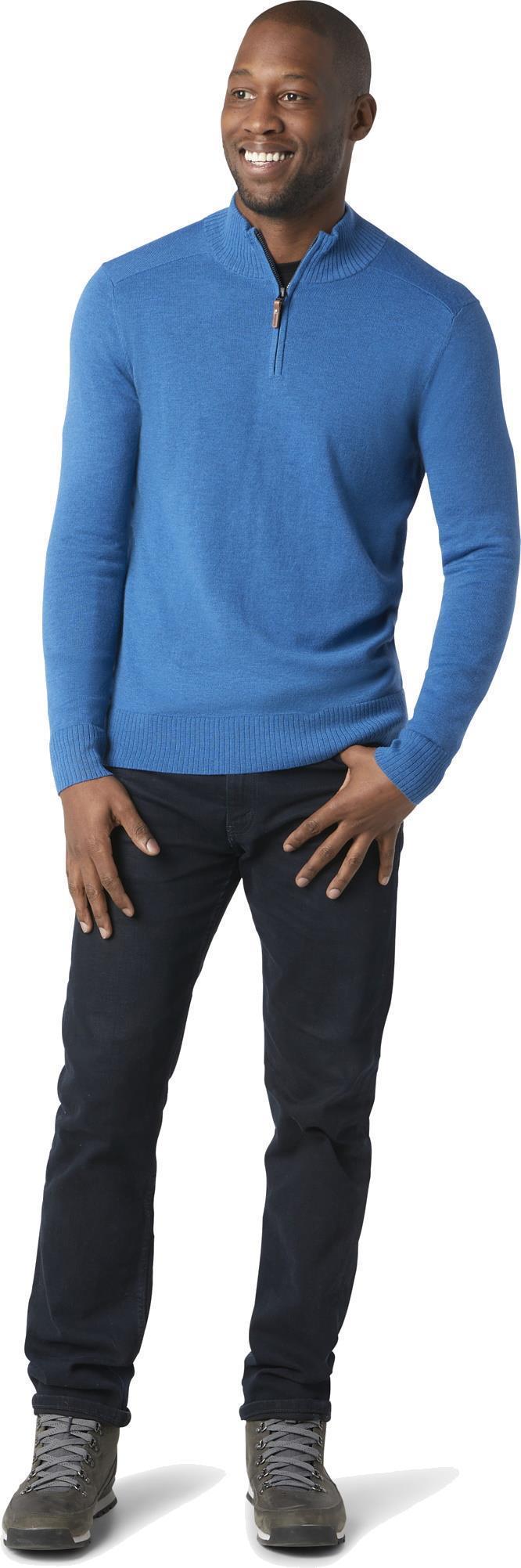 Sparwood Half Zip Sweater - Mens - Neptune Blue Heather 2