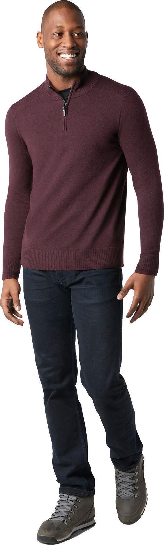 Sparwood Half Zip Sweater - Mens - Woodsmoke Heather 2