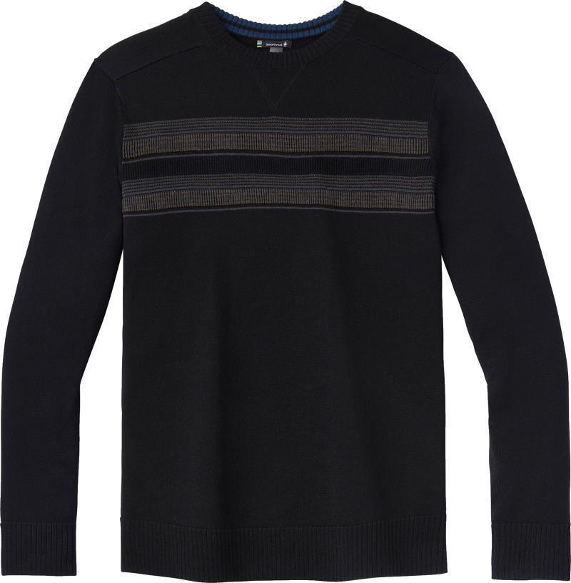 Sparwood Stripe Crew Sweater - Mens - Black 1