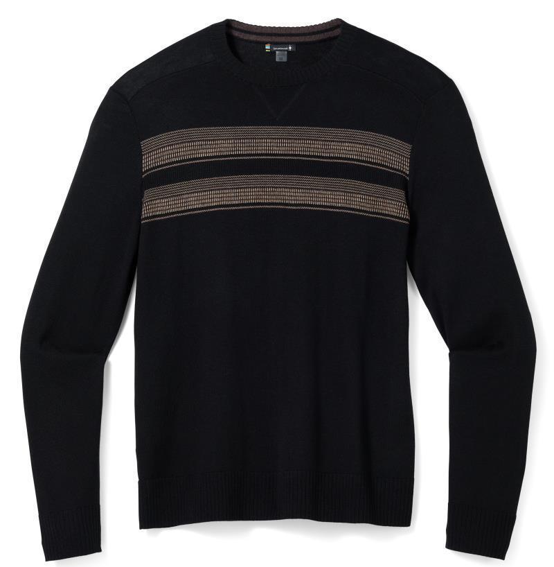 Sparwood Stripe Crew Sweater - Mens - Black / Flint Heather 1