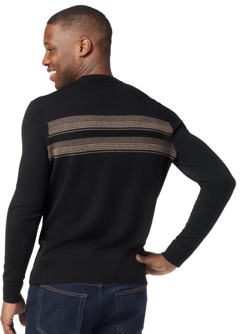 Sparwood Stripe Crew Sweater - Mens - Black / Flint Heather 3