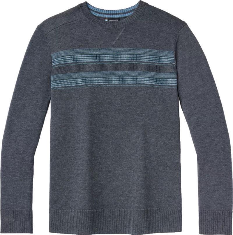 Sparwood Stripe Crew Sweater - Mens - Medium Gray Heather 1