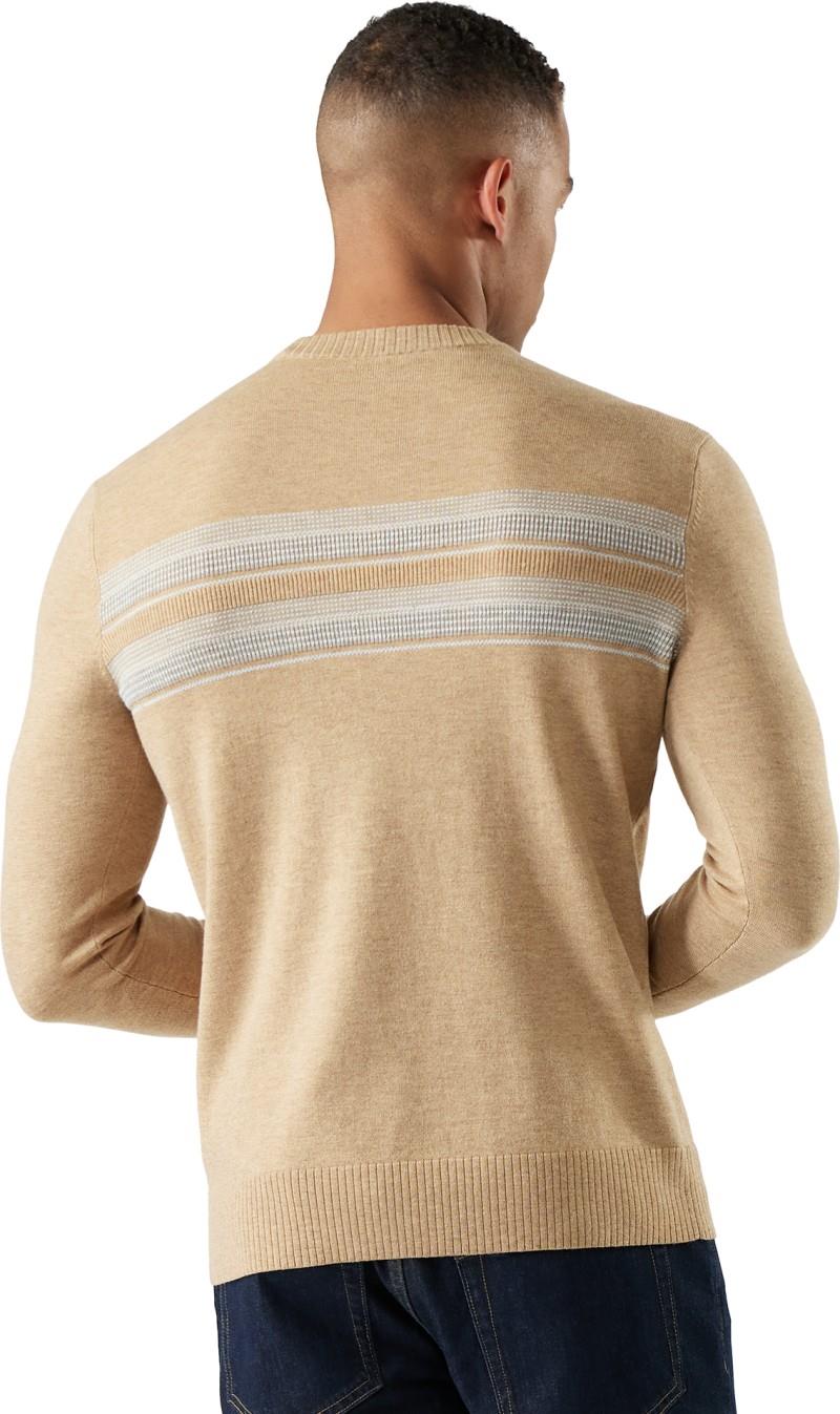 Sparwood Stripe Crew Sweater - Mens - toasted coconut / light gray 1