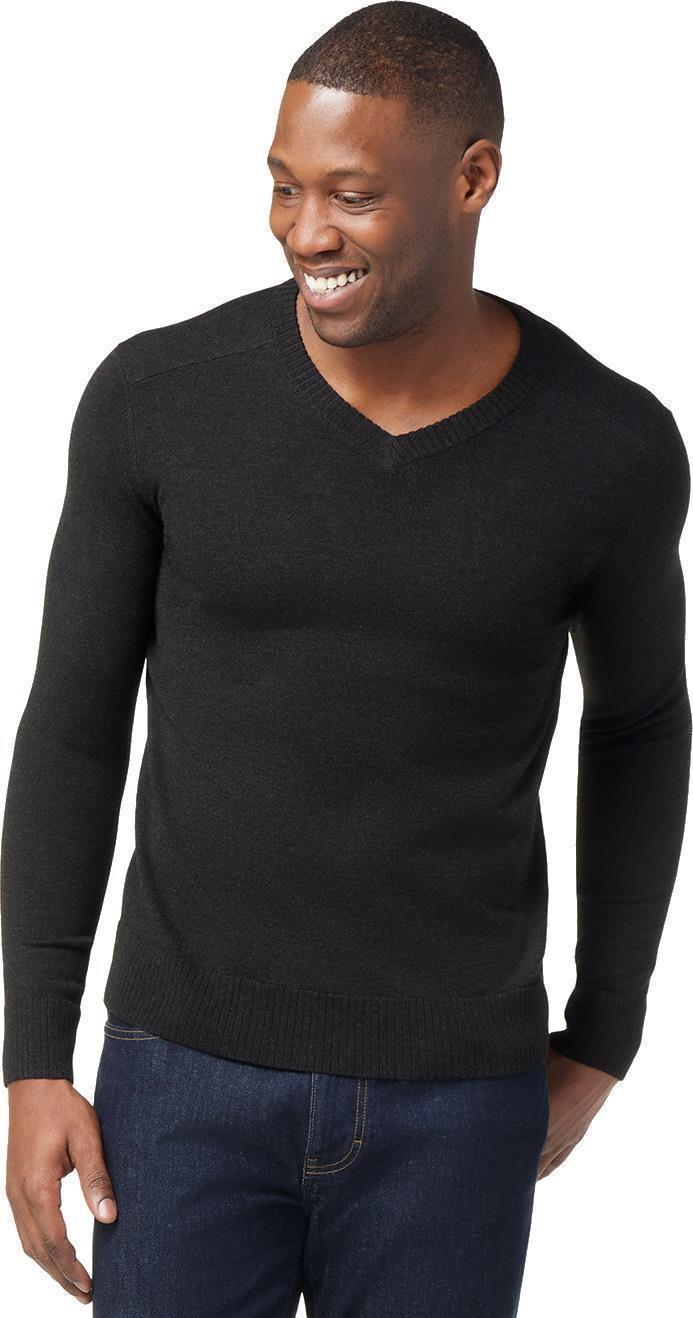 Sparwood V-Neck Sweater - Mens - Charcoal Heather 2