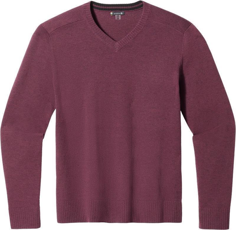 Sparwood V-Neck Sweater - Mens - Eggplant Heather 1