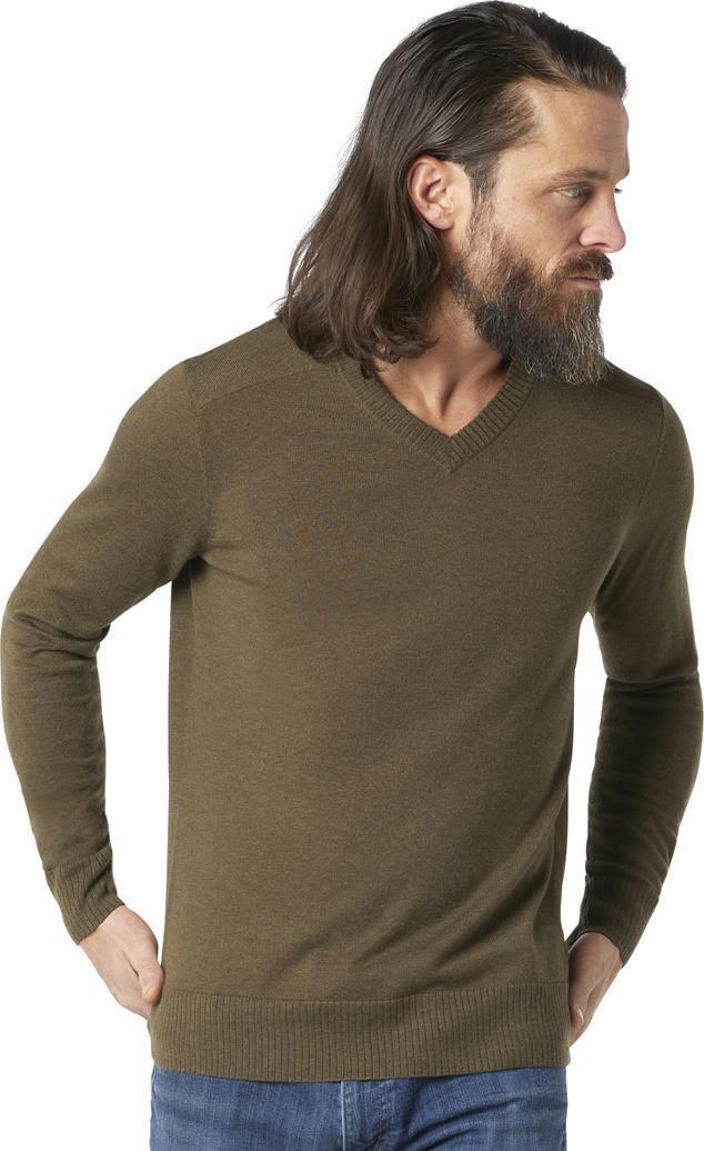 Sparwood V-Neck Sweater - Mens - Military Olive Heather 2
