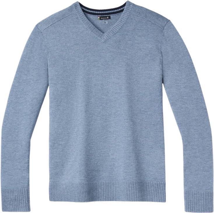 Sparwood V-Neck Sweater - Mens - Mist Blue Heather 1