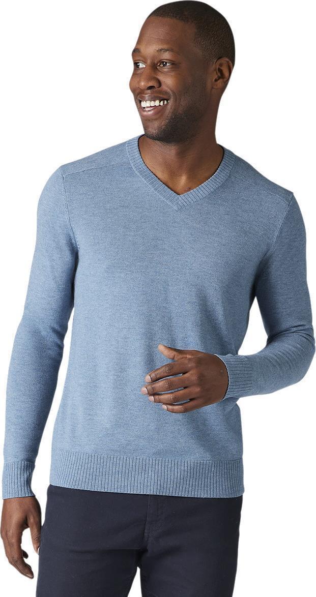 Sparwood V-Neck Sweater - Mens - Mist Blue Heather 2