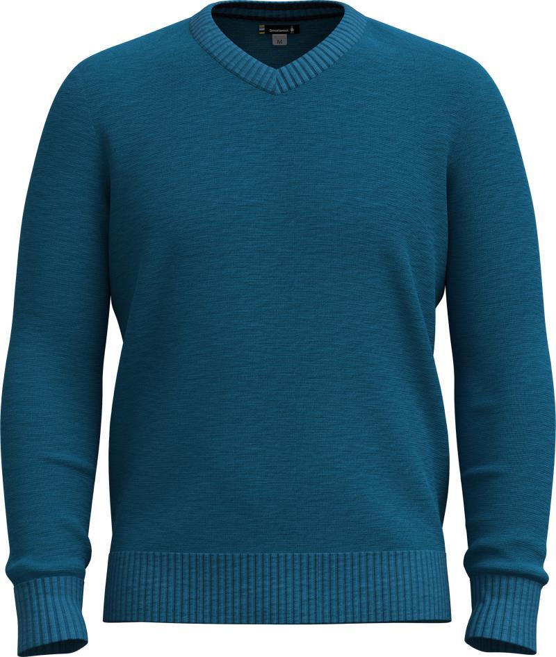 Sparwood V-Neck Sweater - Mens - Nival Blue Heather 1
