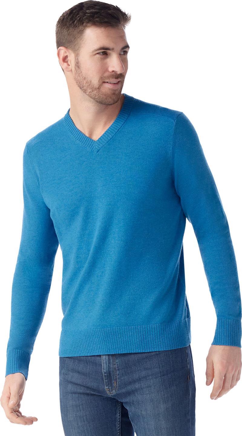 Sparwood V-Neck Sweater - Mens - Nival Blue Heather 2