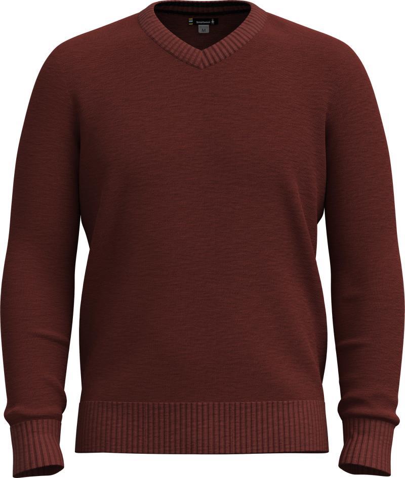 Sparwood V-Neck Sweater - Mens - Pecan Brown Heather 1