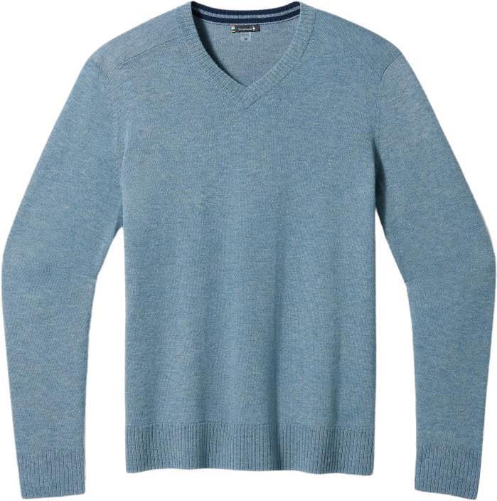 Sparwood V-Neck Sweater - Mens - Pewter Blue Heather 1