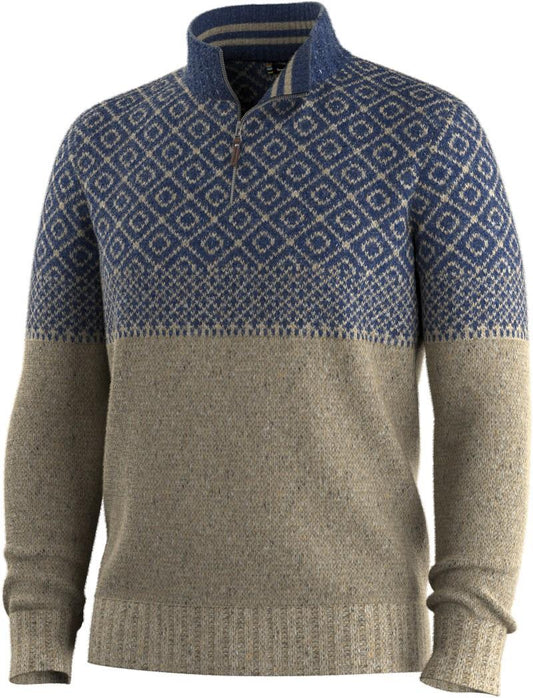 Summit 1/4 Zip Sweater - Mens - oat heather 1