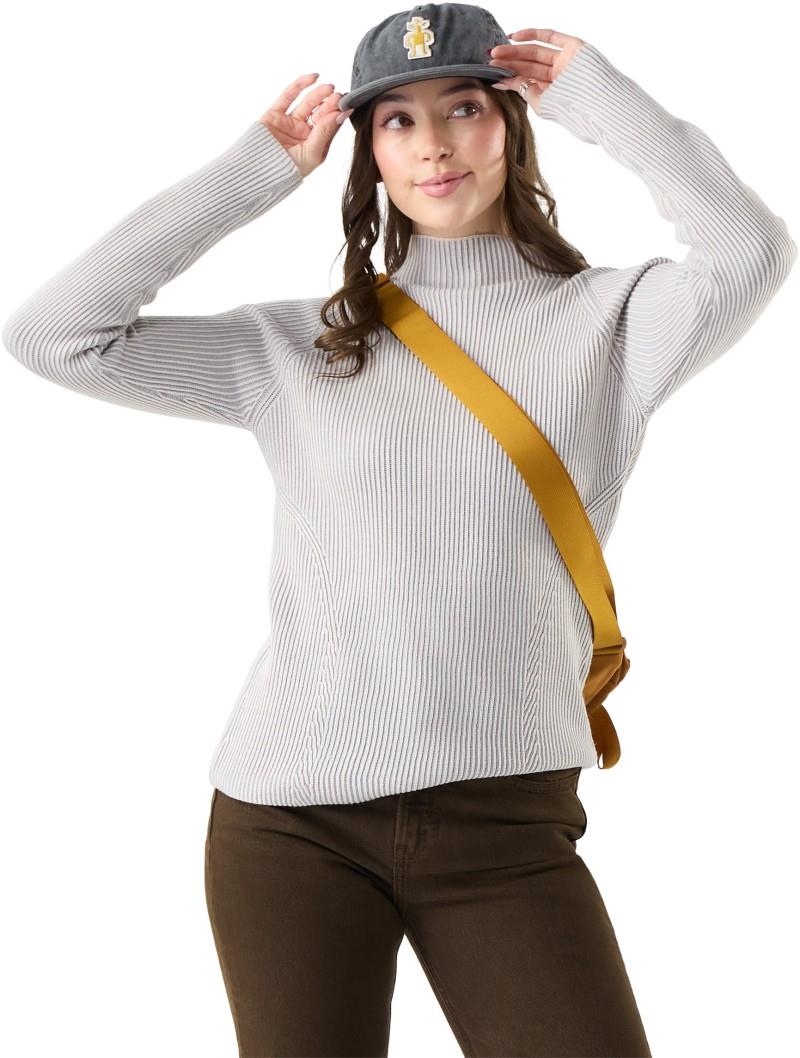 Summit Funnel Neck Sweater - Womens - white 1