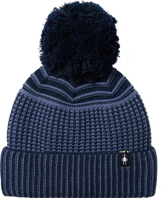 Summit Knit Pom Beanie - deep navy 1