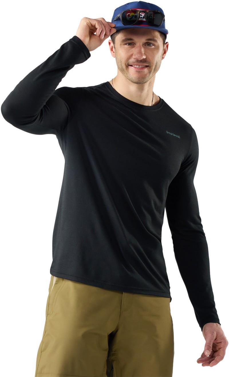 Summit Quest Active LS Graphic Tee - Mens - black 1