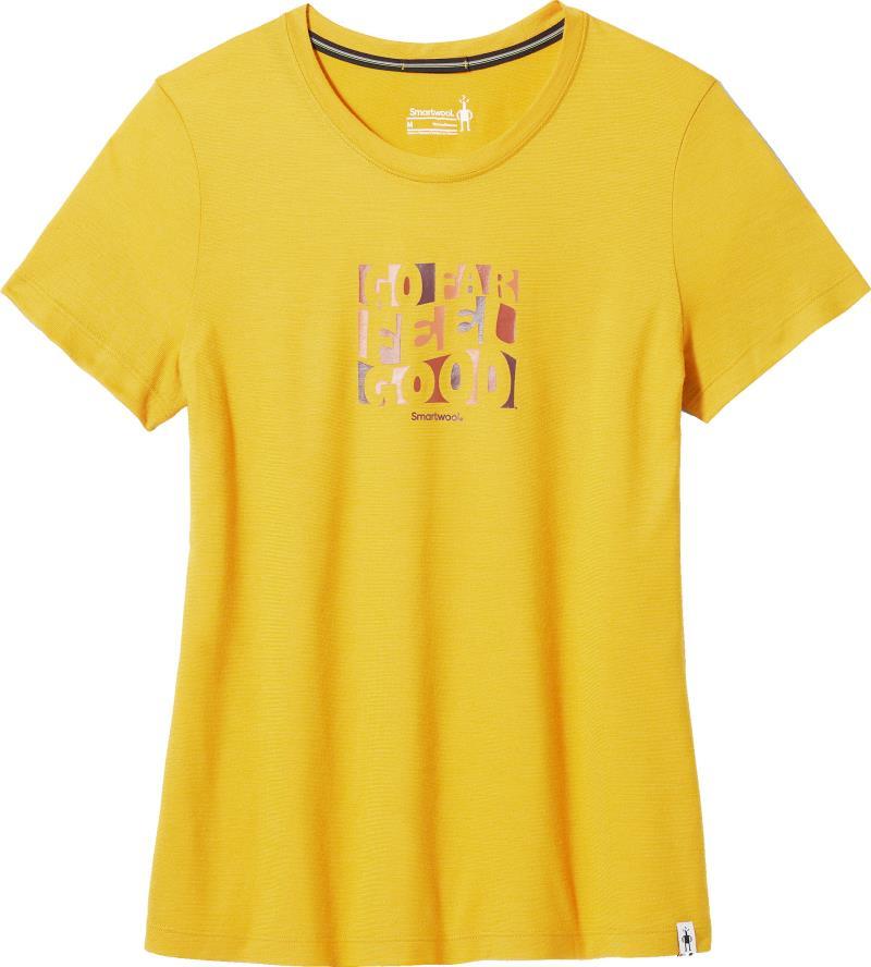 Sweet Trip Graphic SS Tee - Womens - Honey Gold 1