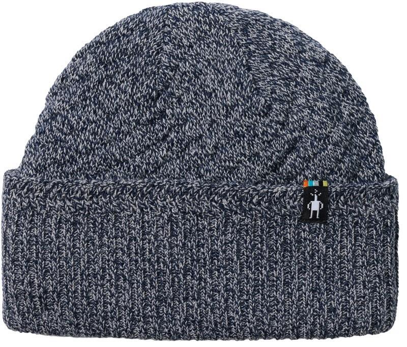 Texture Knit Beanie - deep navy heather 1