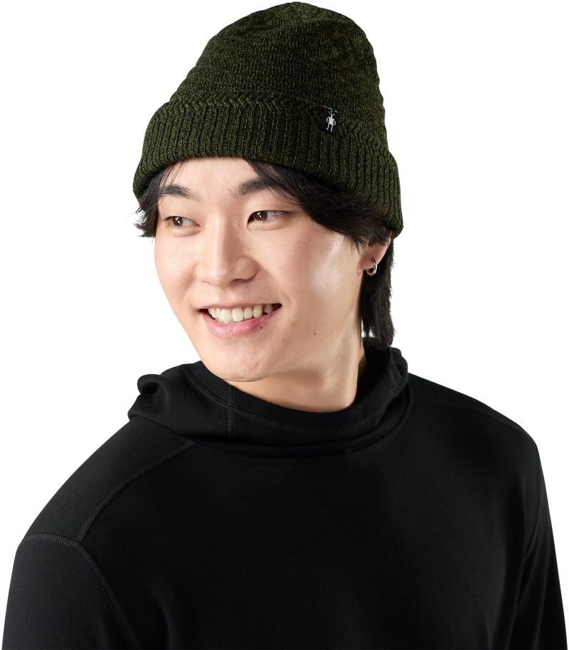 Texture Knit Beanie - winter moss heather 1