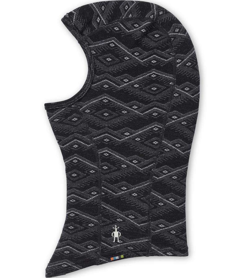 Thermal (250) Merino Pattern Balaclava - black mountain fairisle 1