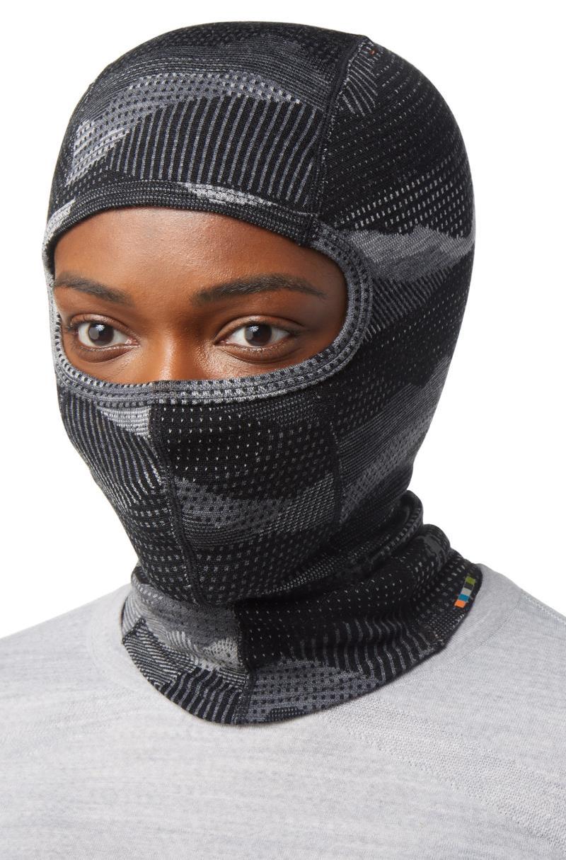 Thermal (250) Merino Pattern Balaclava - black mountain scape 1