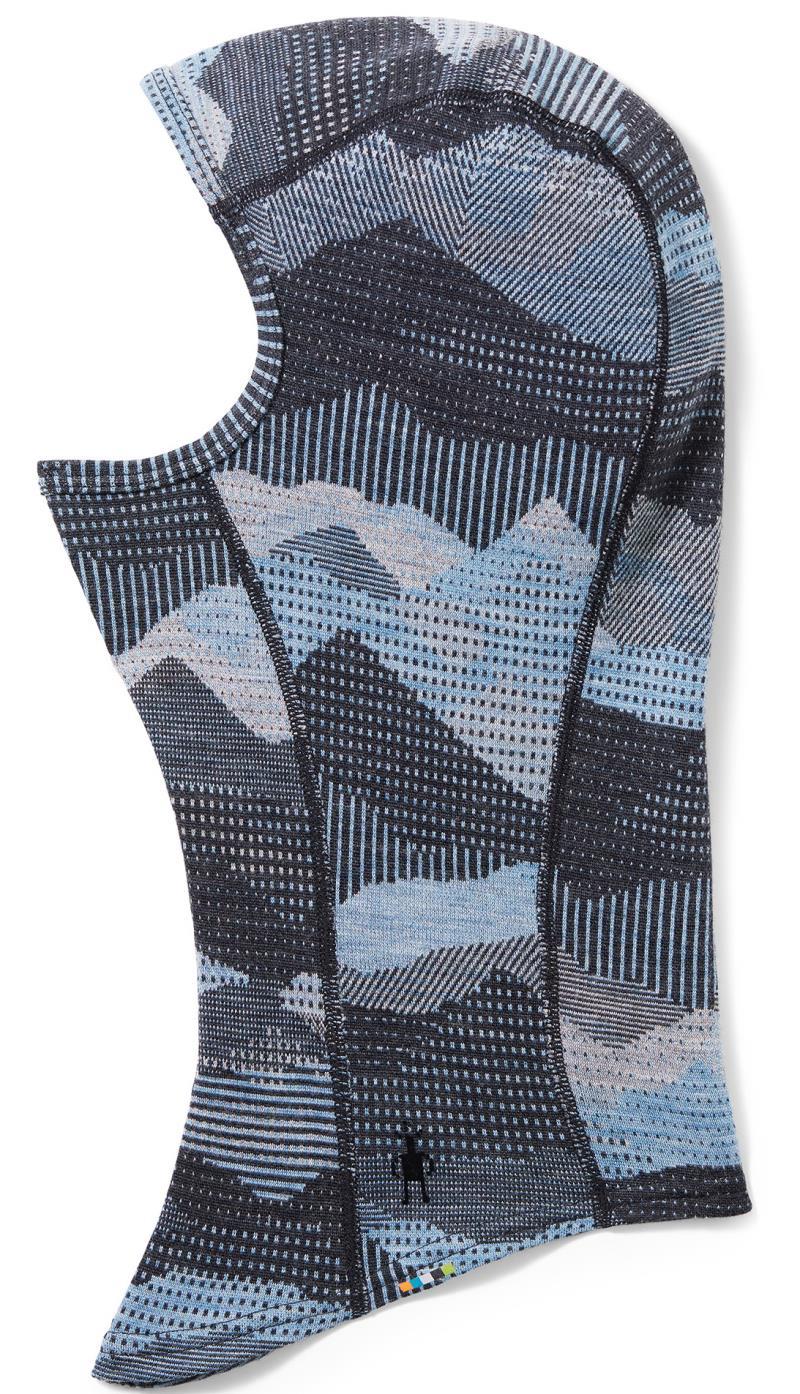 Thermal (250) Merino Pattern Balaclava - mist blue mountain scape 1