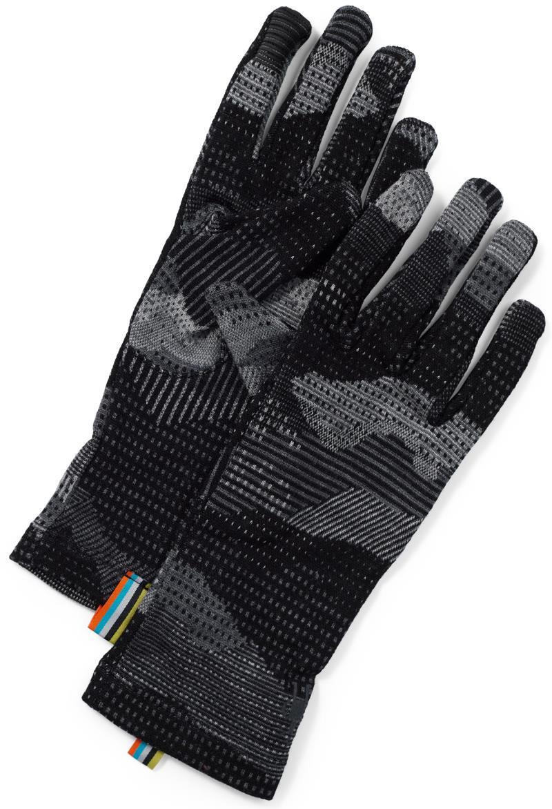 Thermal (250) Merino Pattern Gloves - Black Mountain Scape 1
